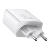 Baseus Compact fali töltő adapter 2xUSB + Type C PD 3.0 QC 3.0 30W 3A fehér - 1. kép