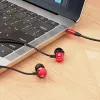 Borofone Prosperity BM62 fülhallgató mikrofonnal piros jack 3.5mm - 1. kép