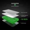 iPhone 12 Pro Max Bestsuit Flex-Buffer Hybrid 5D kijelzővédő üvegfólia antibakteriális fekete - 3. kép