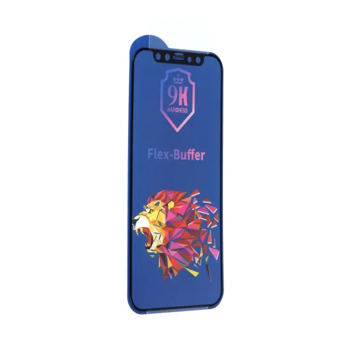 iPhone 12 Pro Max Bestsuit Flex-Buffer Hybrid 5D kijelzővédő üvegfólia antibakteriális fekete iPhone 12 Pro Max Bestsuit Flex-Buffer Hybrid 5D kijelzővédő üvegfólia antibakteriális fekete