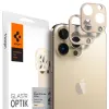 iPhone 13 Pro / 13 Pro Max Spigen Optik.TR 2x kameralencsevédő 9H üveg arany színben  (AGL04034) - 0. kép