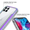 iPhone 13 Pro átlátszó TPU Shield tok alumínium kerettel fekete ütésálló, anti shock - 2. kép