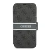 iPhone 13 mini Guess PU 4G Printed Stripe fliptok szürke (GUBKP13S4GDGR) - 3. kép