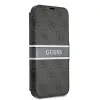 iPhone 13 mini Guess PU 4G Printed Stripe fliptok szürke (GUBKP13S4GDGR) - 4. kép