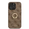 iPhone 13 Pro Guess PU 4G Ring tok barna (GUHCP13L4GMRBR) - 1. kép