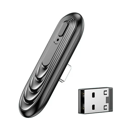 Bluetooth transmitter adapter, Type-C porthoz, fekete (T12) 