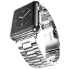 Apple Watch 4/5/6/7/8/SE (38/40/41mm) fém óraszíj ezüst színű Alphajack - 0. kép