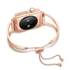 Apple Watch 4/5/6/7/8/SE (38/40/41mm) karkötő formájú fém óraszíj rose gold színű Alphajack - 1. kép