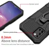 Samsung Galaxy A03s fokozott védelmet biztosító TPU tok kihajtható mágneses támasszal fekete Alphajack (PROTECTION-1) - 4. kép