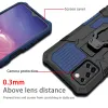 Samsung Galaxy A03s fokozott védelmet biztosító TPU tok kihajtható mágneses támasszal kék Alphajack (PROTECTION-1) - 1. kép