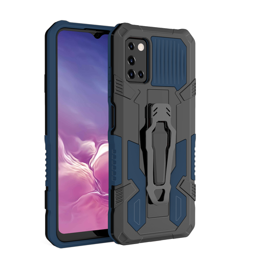 Samsung Galaxy A03s fokozott védelmet biztosító TPU tok kihajtható mágneses támasszal kék Alphajack (PROTECTION-1) Samsung Galaxy A03s fokozott védelmet biztosító TPU tok kihajtható mágneses támasszal kék Alphajack (PROTECTION-1)