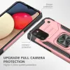 Samsung Galaxy A03s fokozott védelmet biztosító TPU tok kihajtható mágneses támasszal rózsaszín Alphajack (PROTECTION-2) - 3. kép