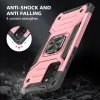 Samsung Galaxy A03s fokozott védelmet biztosító TPU tok kihajtható mágneses támasszal rózsaszín Alphajack (PROTECTION-2) - 4. kép