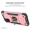 Samsung Galaxy A03s fokozott védelmet biztosító TPU tok kihajtható mágneses támasszal rózsaszín Alphajack (PROTECTION-2) - 1. kép