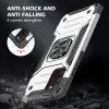 Samsung Galaxy A03s fokozott védelmet biztosító TPU tok kihajtható mágneses támasszal ezüst Alphajack (PROTECTION-2) - 4. kép