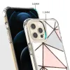 iPhone 12 Pro Max TPU szilikon tok geometriai mintával Alphajack (EPOXY-1) - 1. kép