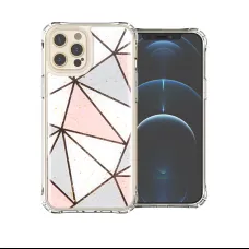 iPhone 12 Pro Max TPU szilikon tok geometriai mintával Alphajack (EPOXY-2)