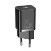 Baseus Super Si 1C Hálózati töltő adapter USB Type-C 25W 3A fekete + 1m kábel (TZCCSUP-L01) - 1. kép