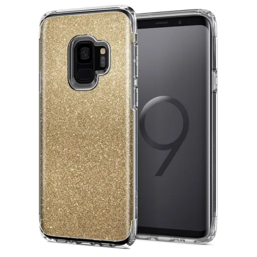 Spigen Vékony Glitteres tok Samsung S9 arany