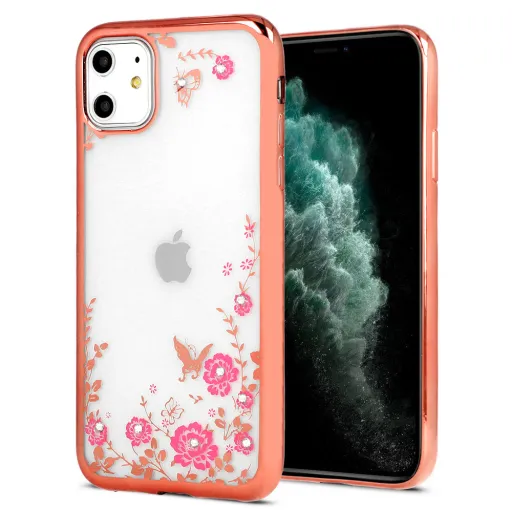 iPhone 13 Pro Max Diamond Flower tok rose gold