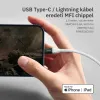 Lightning iPhone kábel 1.5m Type-C fejjel MFi Alphajack (CL15-WG) fehér/szürke - 3. kép