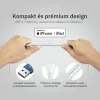 Lightning iPhone kábel 1.5m USB-A fejjel MFi Alphajack (AL15-BW) kék/fehér - 4. kép