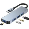 Tech-Protect V1 TYPE-C HUB Adapter 4in1 szürke - 1. kép