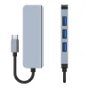 Tech-Protect V1 TYPE-C HUB Adapter 4in1 szürke - 2. kép