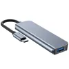 Tech-Protect V1 TYPE-C HUB Adapter 4in1 szürke - 3. kép