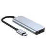 Tech-Protect V2 TYPE-C HUB Adapter 4in1 szürke - 1. kép