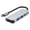 Tech-Protect V2 TYPE-C HUB Adapter 4in1 szürke - 2. kép