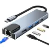 Tech-Protect V3 TYPE-C HUB Adapter 5in1 szürke - 4. kép