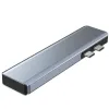 Tech-Protect V5 TYPE-C HUB Adapter 7in1 szürke - 3. kép