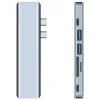 Tech-Protect V5 TYPE-C HUB Adapter 7in1 szürke - 4. kép
