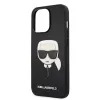 iPhone 13 Pro Karl Lagerfeld Saffiano Head tok fekete (KLHCP13LSAKHBK) - 0. kép