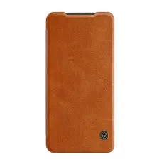 Xiaomi Mi 11 Pro Nillkin Qin bőr fliptok barna