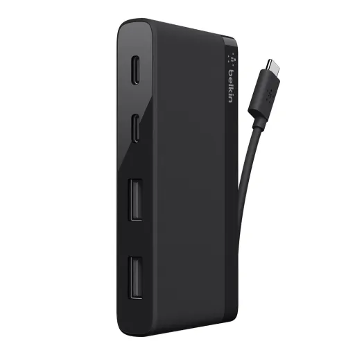 Belkin Type-C Mediahub 2x SUB Type-C, 2x USB 3.0, Fekete