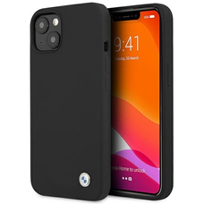 iPhone 13 BMW Signature szilikon tok fekete (BMHCP13MSILBK)