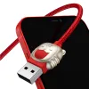 Baseus Cable Year Of The Tiger 3in1 - USB - USB Type C/ Lightning/ Micro USB - 3.5A 1.2m piros - 1. kép