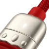 Baseus Cable Year Of The Tiger 3in1 - USB - USB Type C/ Lightning/ Micro USB - 3.5A 1.2m piros - 4. kép