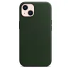 iPhone 13 bőrtok sötét mamutfenyőzöld (MM173ZM/A) Apple gyári MagSafe-rögzítésű - 1. kép