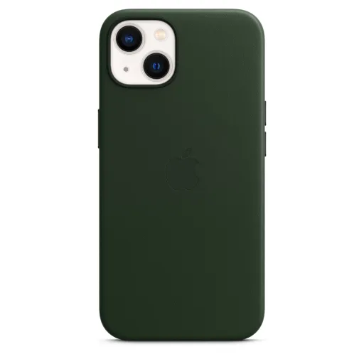 iPhone 13 bőrtok sötét mamutfenyőzöld (MM173ZM/A) Apple gyári MagSafe-rögzítésű iPhone 13 bőrtok sötét mamutfenyőzöld (MM173ZM/A) Apple gyári MagSafe-rögzítésű