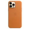 iPhone 13 Pro Max bőrtok aranybarna (MM1L3ZM/A) Apple gyári MagSafe-rögzítésű - 1. kép