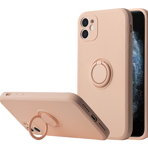 iPhone 13 Pro Max Vennus szilikon tok hátlapi gyűrűvel világos rózsaszín iPhone 13 Pro Max Vennus szilikon tok hátlapi gyűrűvel világos rózsaszín