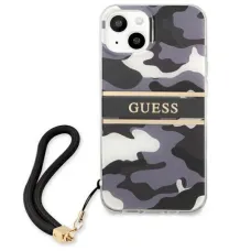 iPhone 13 Guess GUHCP13MKCABBK tok pánttal fekete