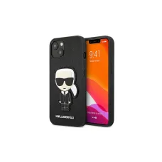 iPhone 13 Mini Karl Lagerfeld Saffiano Head tok fekete (KLHCP13SOKPK)