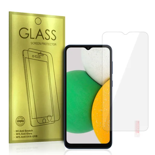 Samsung A03/A03S/A03 CORE/A02/A02S Glass Gold kijelzővédő üvegfólia