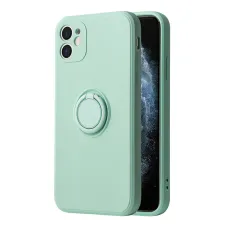 iPhone 13 Pro Vennus szilikon tok hátlapi gyűrűvel menta