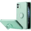 iPhone 13 Pro Vennus szilikon tok hátlapi gyűrűvel menta - 4. kép