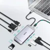 Choetech 9 az 1-ben multifunkcionális USB Type C HUB szürke (HUB-M15) - 2. kép